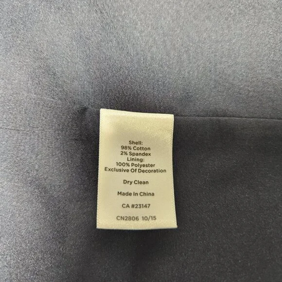 TALBOTS The Oprah Magazine Feminine Romantic Preppy Blue Floral Skirt Size 12. - Picture 13 of 16